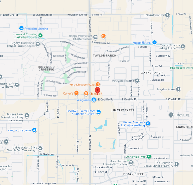 Map of San Tan Valley Chiropractic location at 40815 N. Ironwood Dr. Suite 101, San Tan Valley, AZ 85140 Map of San Tan Valley Chiropractic location at 40815 N. Ironwood Dr. Suite 101, San Tan Valley, AZ 85140