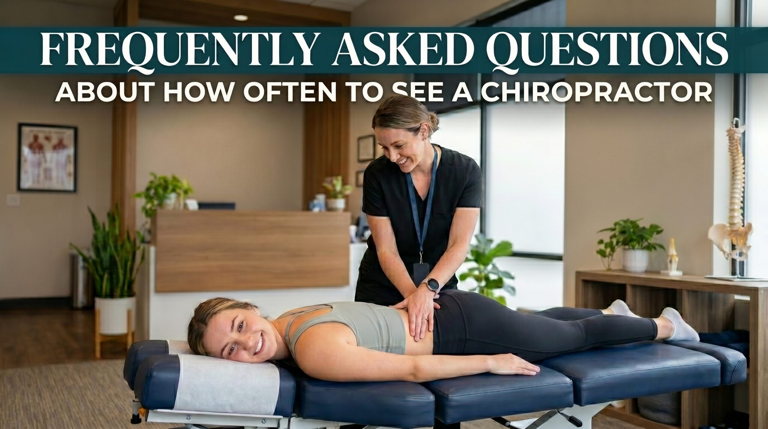 Patient asking questions about how often to get a chiropractic adjustment